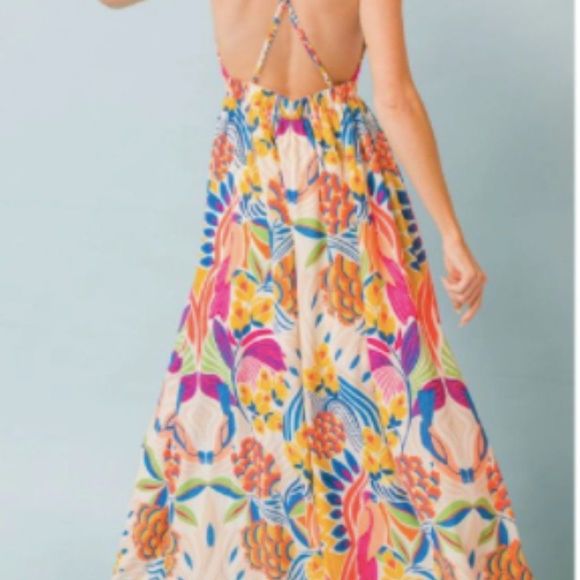 Summer printed woven maxi dress from flying tomato - Picture 4 of 5